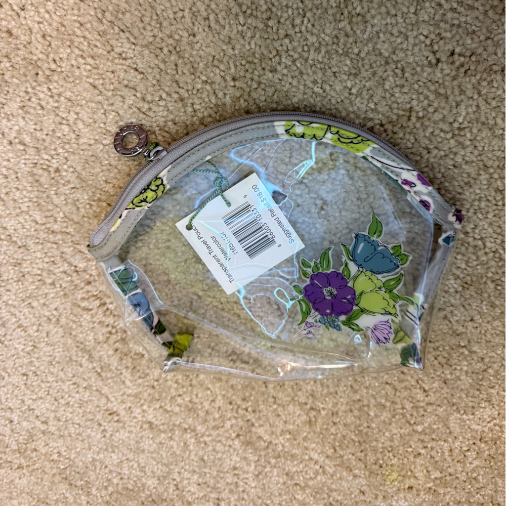 NWT Vera Bradley Translucent Travel Pouch